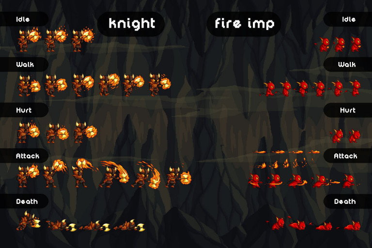 Fire Monster Game Sprites Pixel Art Craftpix Net Pixe Vrogue Co