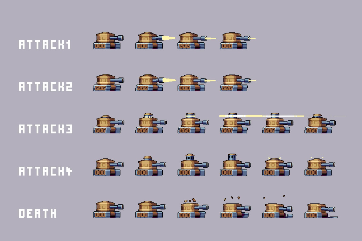 Desert Bosses Pixel Art Sprite Sheet Pack CraftPix Net