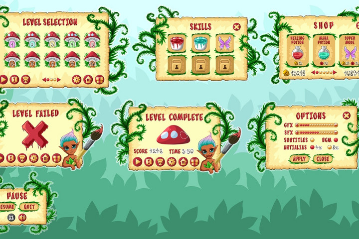 Kids Fantasy Game – Free GUI