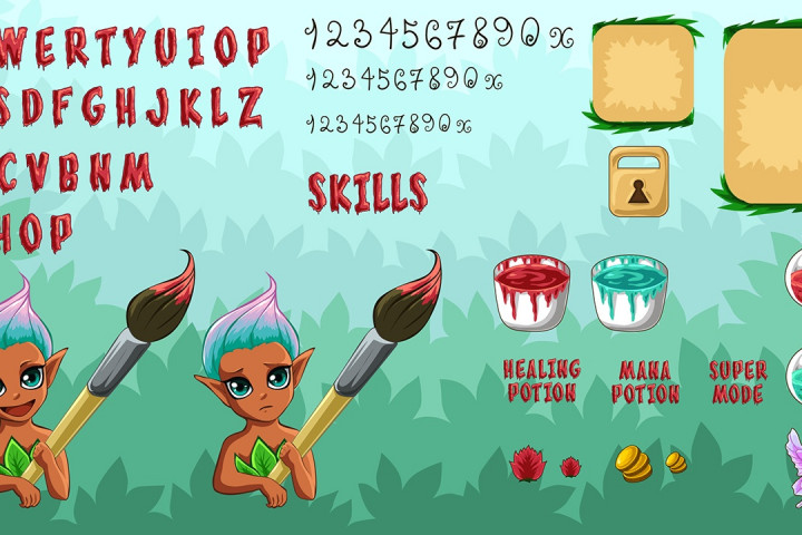 Kids Fantasy Game – Free GUI