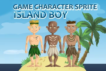 Island Boy Character – Free Sprite