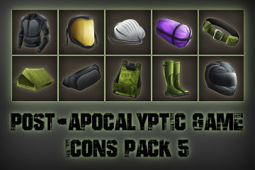 Post-apocalypse Icons Game Pack 5
