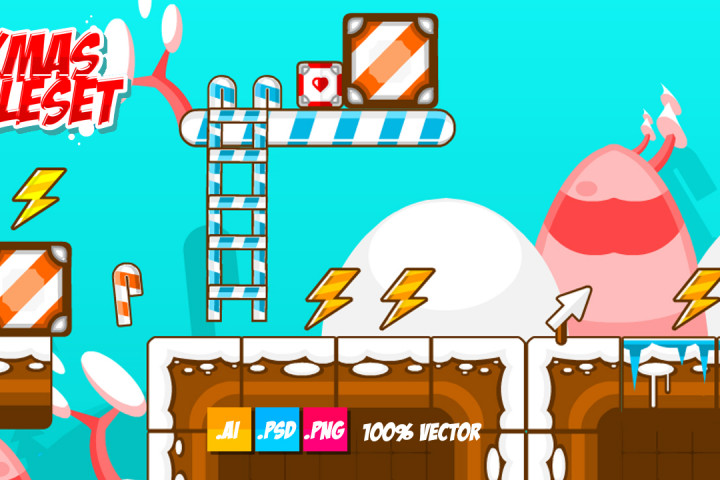 Xmas Candy – Free Tileset