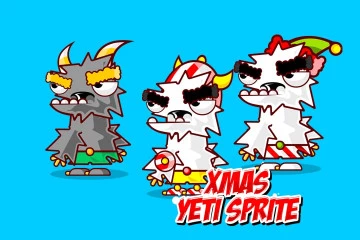 Xmas Yeti Character – Free Sprite