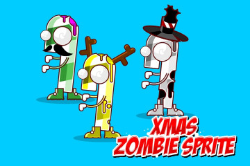 Xmas Zombi Character – Free Sprite