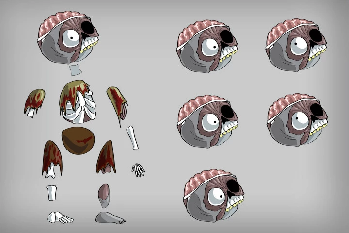 2D Game Zombie Character Sprite Pack 2