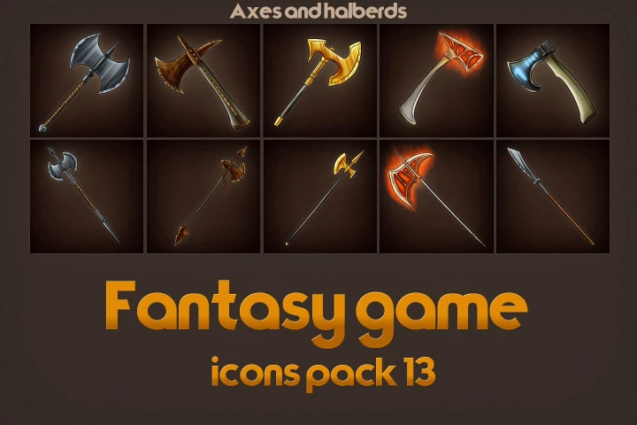 game-icons-of-fantasy-axes-and-halberds