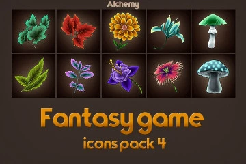 Game Icons of Fantasy Alchemy – Pack 4