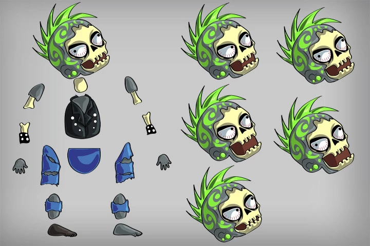 2D Game Zombie Character Free Sprite 4