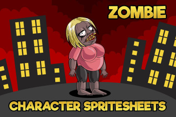 2D Game Zombie Character Sprite 2