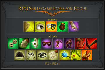 RPG Skill Icons for Rogue