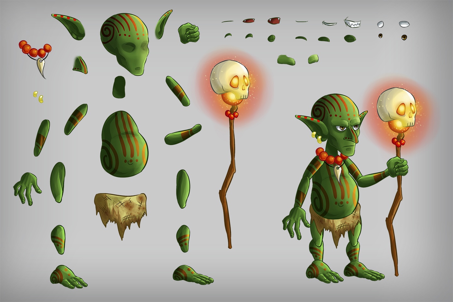 2D Game Goblin Character Sprite