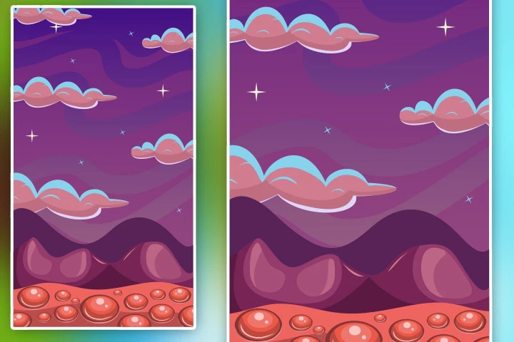 Free Cartoon Vertical Game Backgrounds