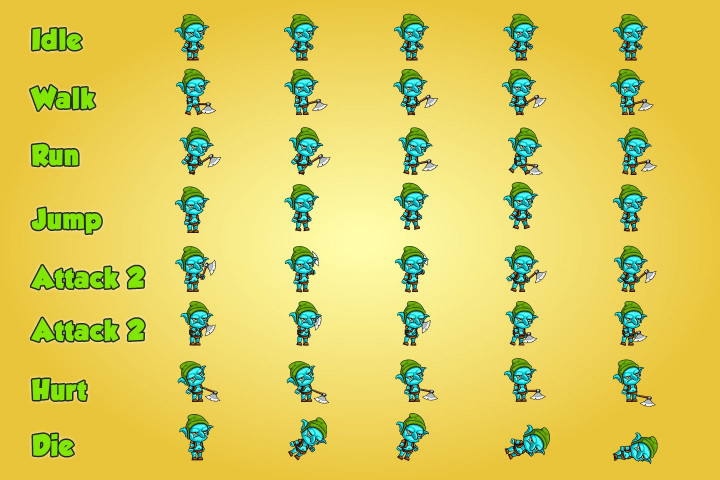 2D Fantasy Goblins Character Sprite - CraftPix.net