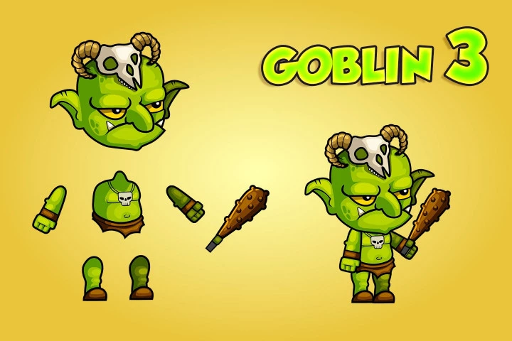 2D Fantasy Goblins Character Sprite