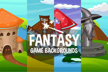 Free Fantasy Cartoon Game Backgrounds