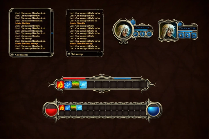 Fantasy RPG GUI