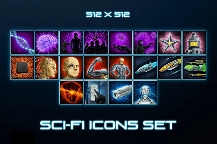 Sci-Fi-Skill-Icons