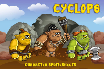 2D Fantasy Cyclops Character Sprite