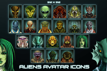 Aliens Avatar Game Icons