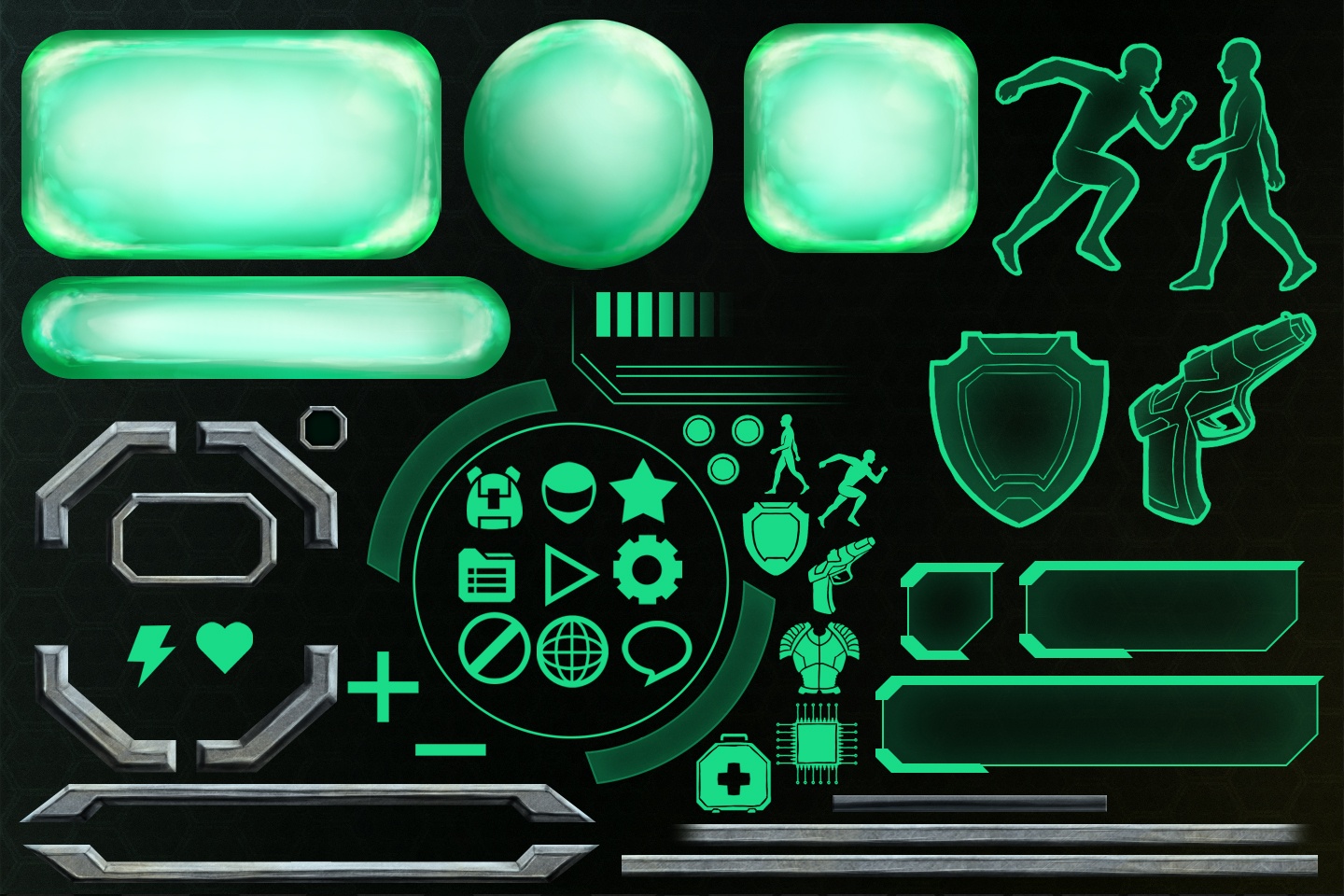 Cyberpunk hud elements png фото 93