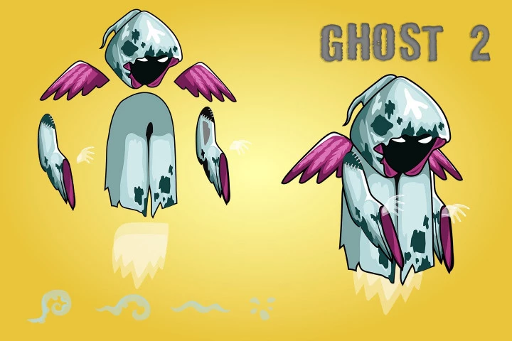 2D Fantasy Ghosts Character Sprite