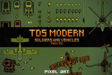 TDS Modern: Soldiers And Vehicles Sprites 2