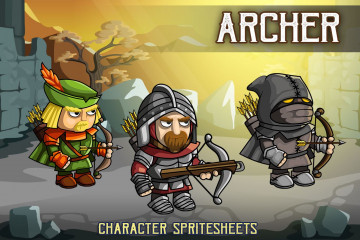 2D Fantasy Archer Character Sprite