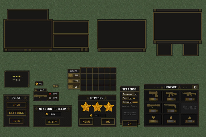 Free TDS Modern: GUI Pixel Art - CraftPix.net