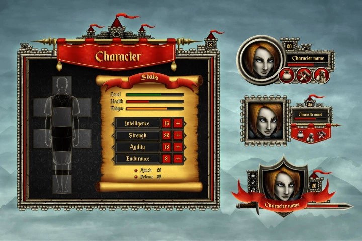 Medieval GUI
