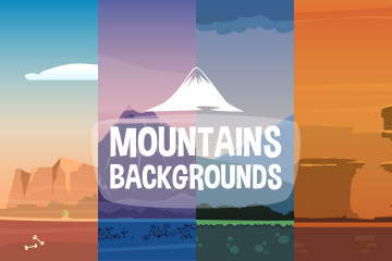 2D Mountain Backgrounds