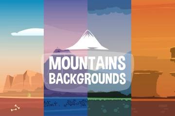 2D Mountain Backgrounds