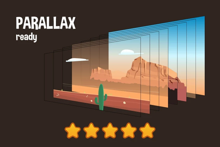 2D Mountain Backgrounds