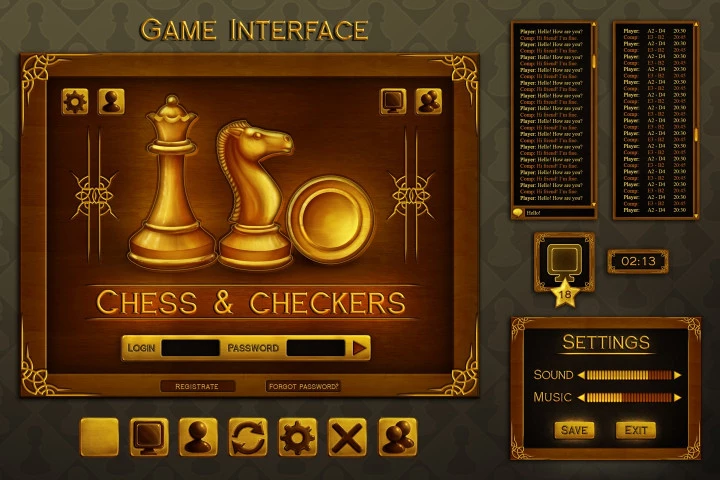 Chess and Checkers Game Kit
