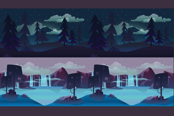 Free Horizontal 2D Game Backgrounds
