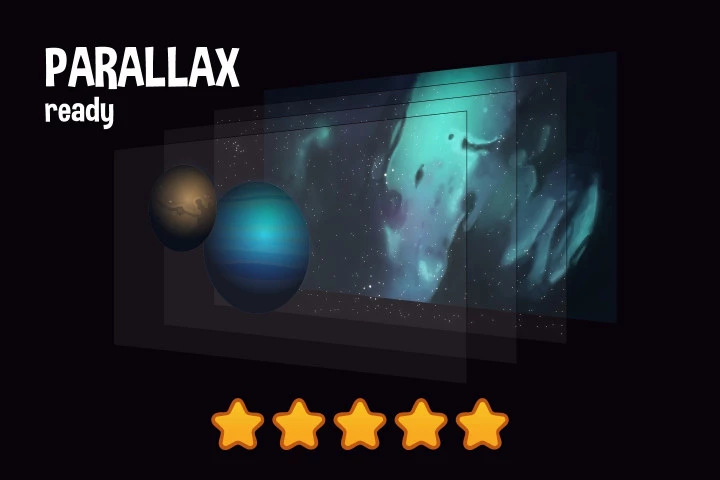 Space 2D Backgrounds