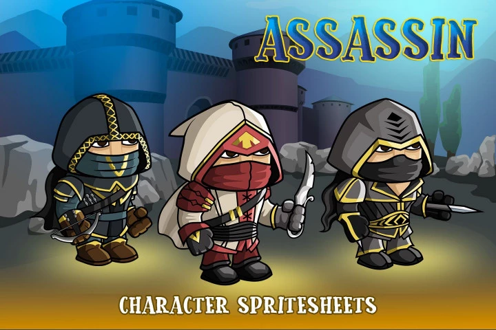 2D-Fantasy-Asassin-Sprite-Sheets