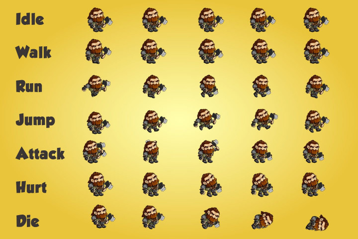 2D Fantasy Gnome Character Sprite - CraftPix.net