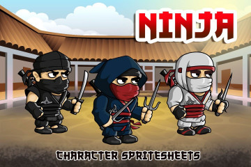 2D Fantasy Ninja Character Sprite