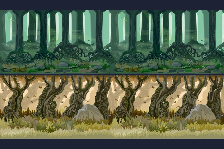 Forest 2D Game Backgrounds