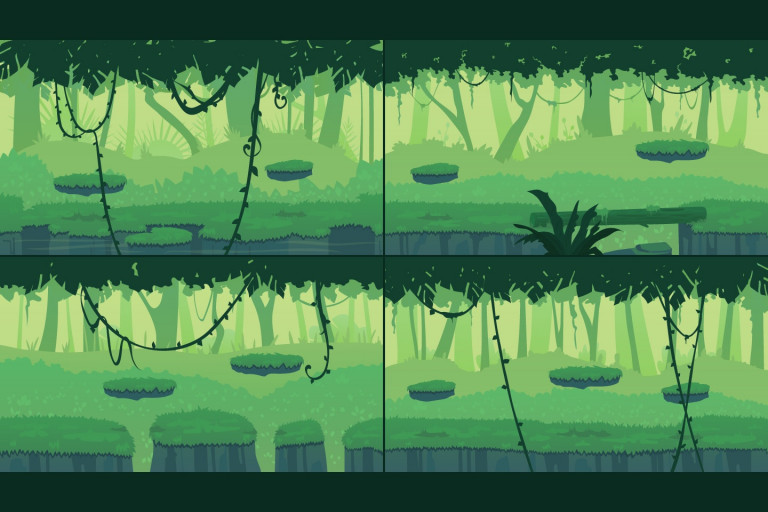 Jungle 2D Game Backgrounds - CraftPix.net