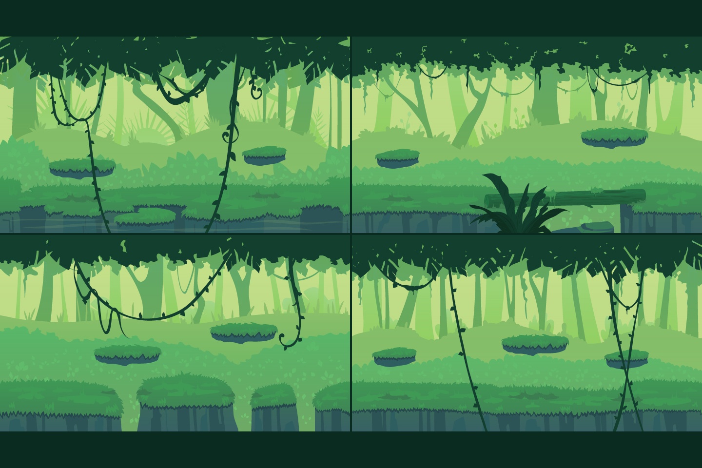 Jungle 2d Game Backgrounds Craftpix Net