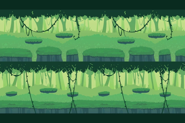 Jungle 2D Game Backgrounds
