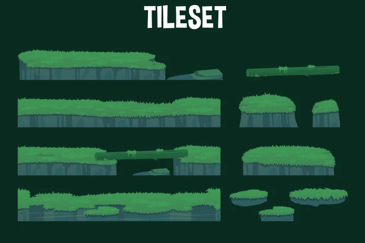 Jungle 2D Game Backgrounds