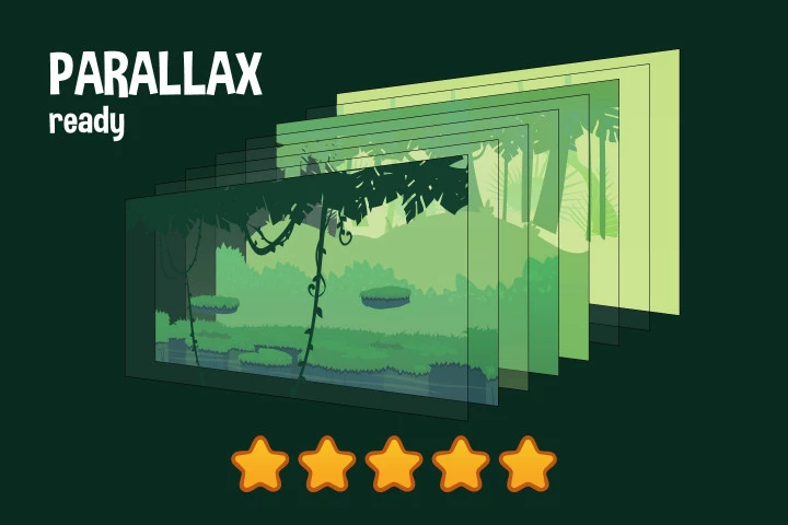 Jungle 2D Game Backgrounds