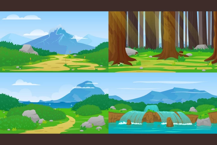 Nature Horizontal 2D Game Backgrounds