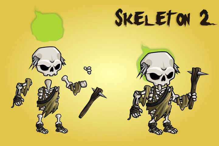 2D Fantasy Necromancer Character Sprite