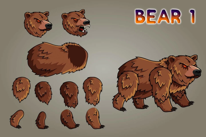 2D Fantasy Druid Character Sprite
