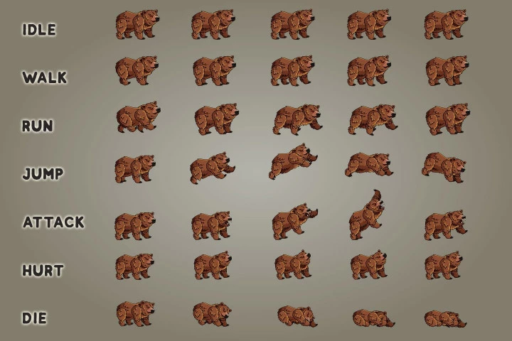 2D Fantasy Druid Character Sprite