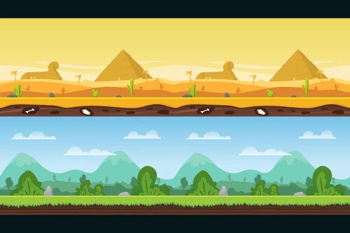 Parallax 2D Game Backgrounds